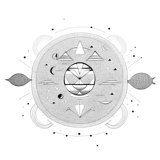 Whale Floats Up To The Sun Through The Stars