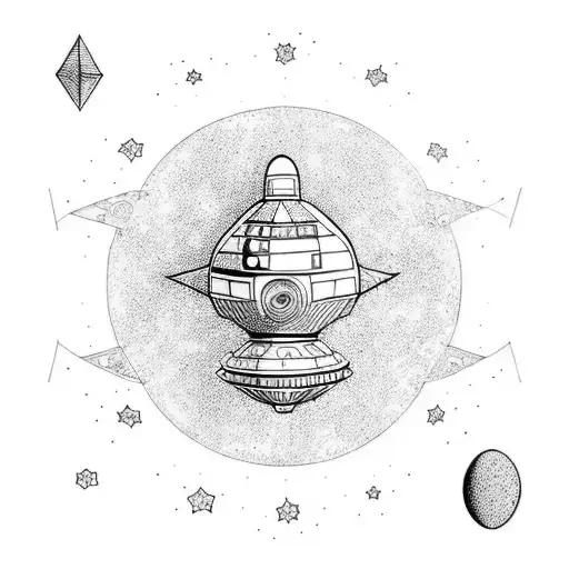 Ufo Floating In Space