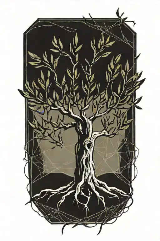 Olive Tree With Roots
