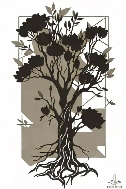 Olive Tree With Roots