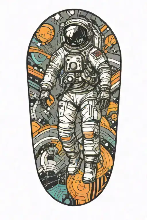 Astronaut Floating In Space