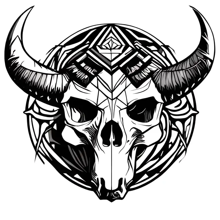 Taurus Skull Face