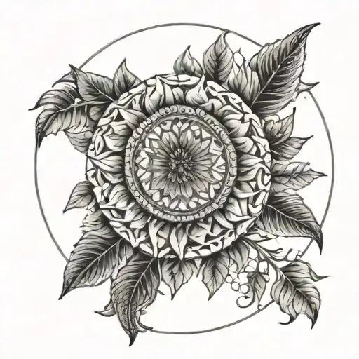 A Cresent Moon With Sunflowers In The Middle Crochet Stitches