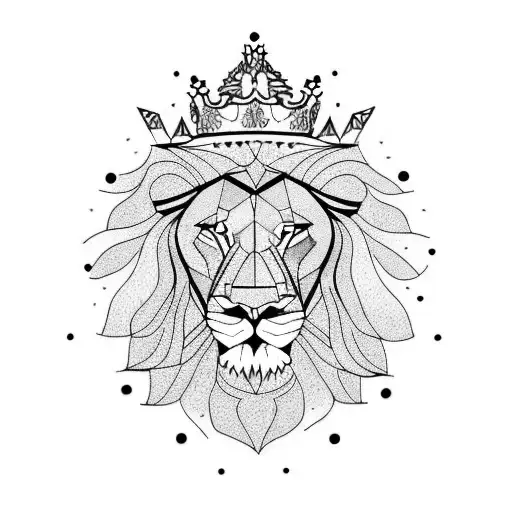 Lion Wearing A Crown