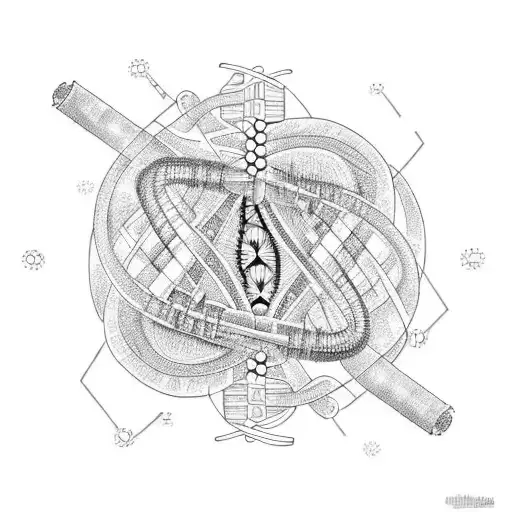 Dna Helix With Lungs