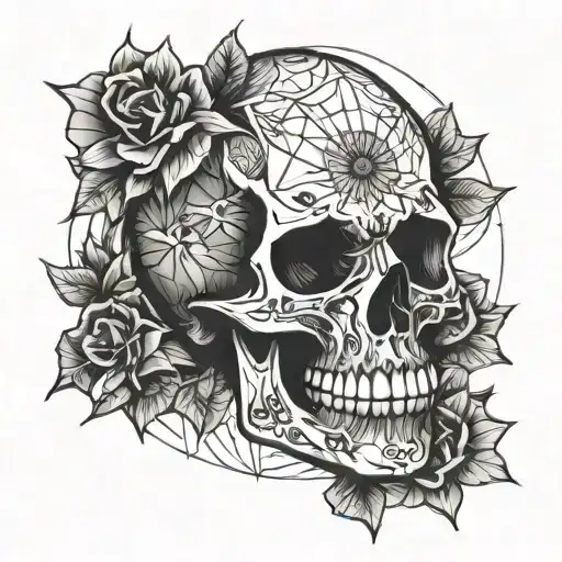 Skull With Thorns