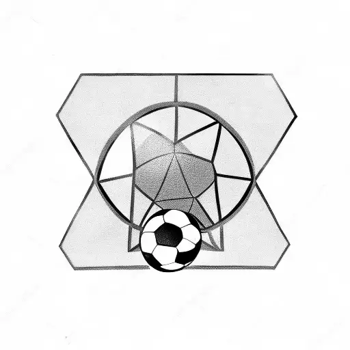 Father And Son With A Soccer Ball