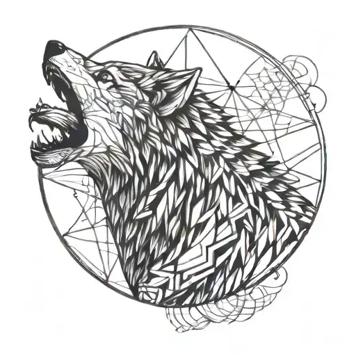 Wolf Howling At The Moon