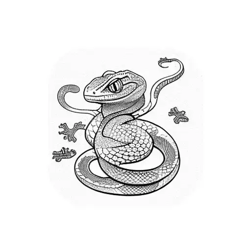 Gecko And Snake Color