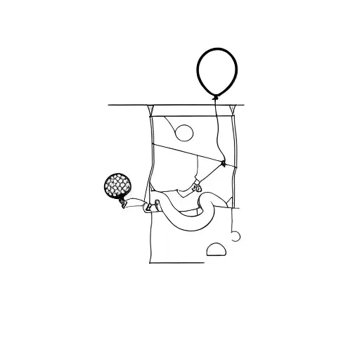 A Baby With A Balloon