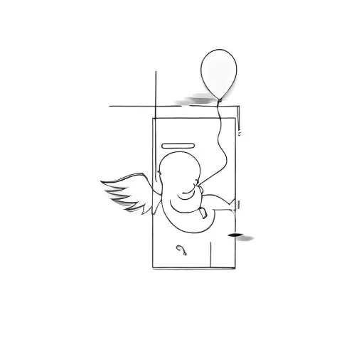 A Baby With A Balloon