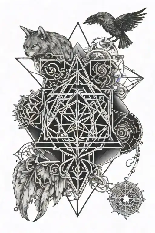 Mini Realism With Elements Of Geometry In The Spirit Of Slavic Paganism