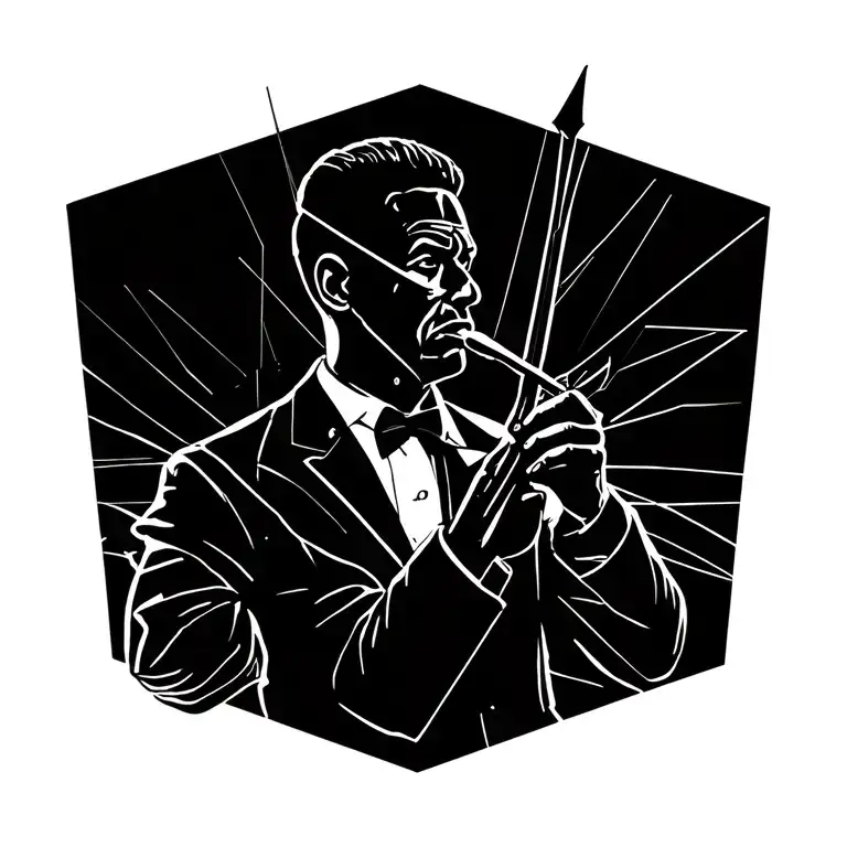 A Band Director Holding A Baton