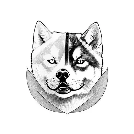 A Bouquette With A Cat And Husky Hidden In It