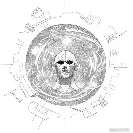 Broken Statue In Space