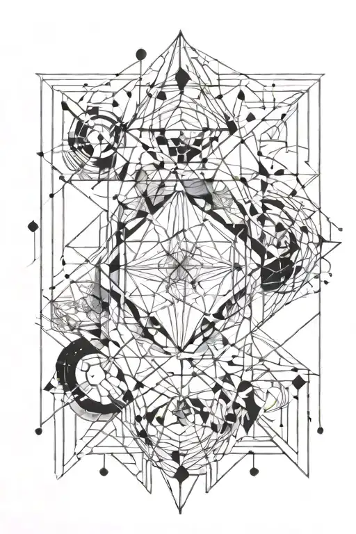 Hand Designed Line Universe Energy