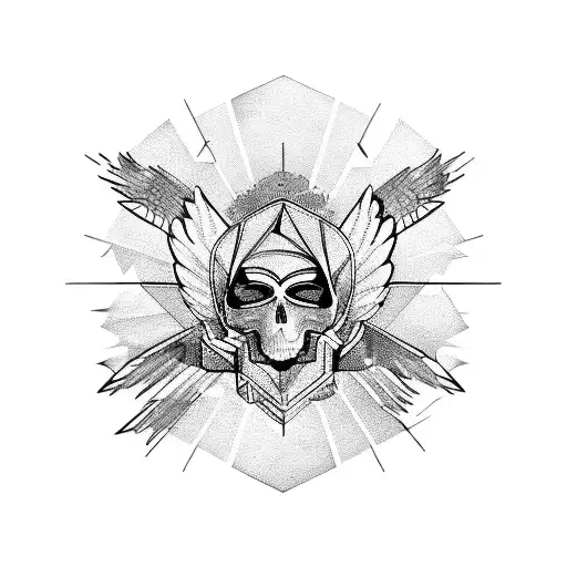 Icarus Fall With A Memento Mori