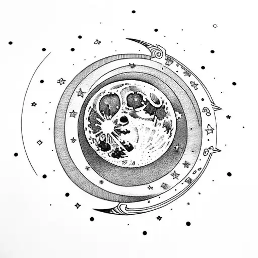 Moon With Christian Sword