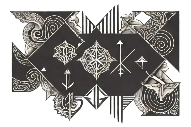 Cover Up Tattoo For Leg With Libra Symbol Or Zeuos