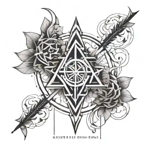 Cover Up Tattoo For Leg With Libra Symbol