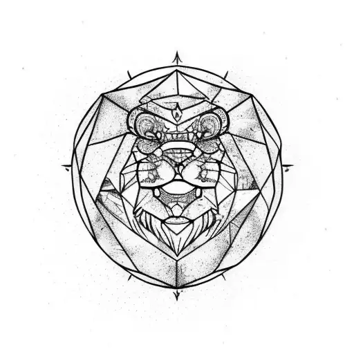 Minimalistic Leo Zodiac