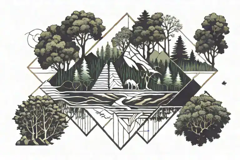 Forest Island Geometric