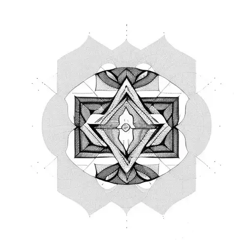 Pattern In Black And Red