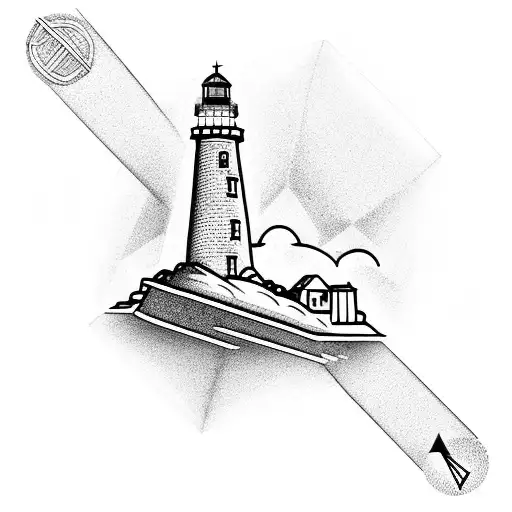Lighthouse In A Diamond Shape