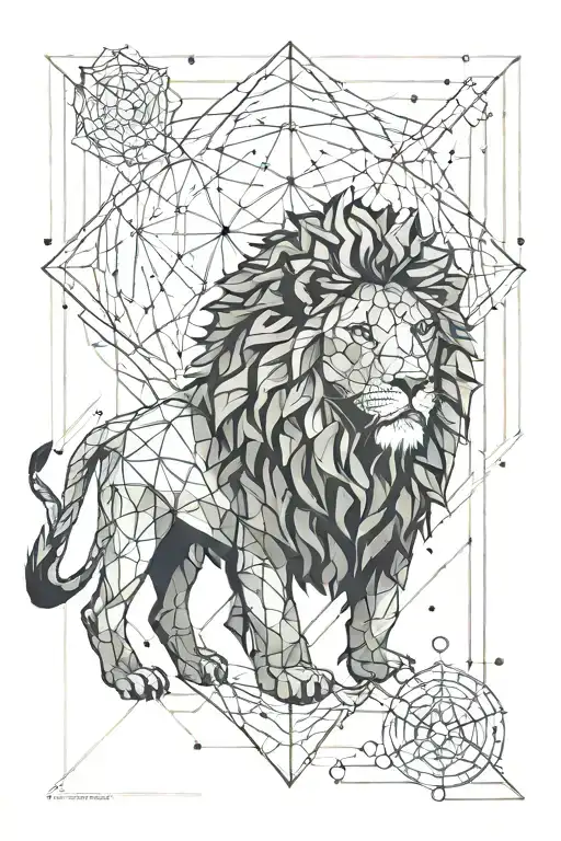 Lion And Leo Star Constellation