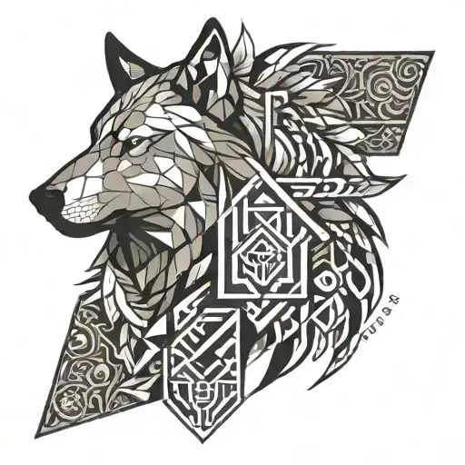 Wolf And Turkey Flag