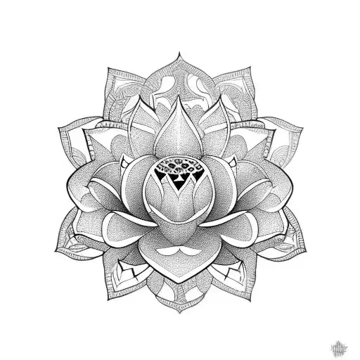 Lotus Flower With Chains