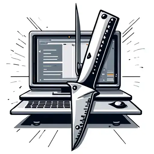 Computer And Chef Knife