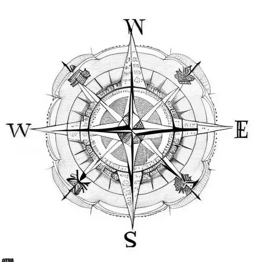 Scripture With Background Compass