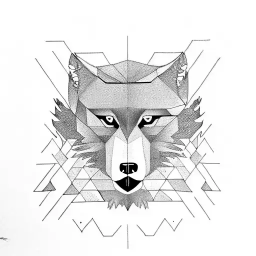 Monkey Puzzle Tree And Wolf