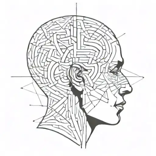 Am Image Of A Human With Abstract Shapes Coming Out Of The Brain To Depict Psychotherapy