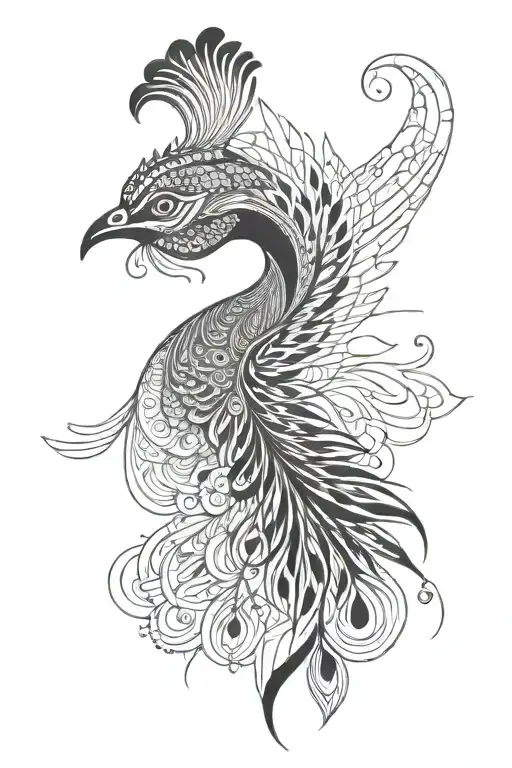 Damru With Peacock Feather