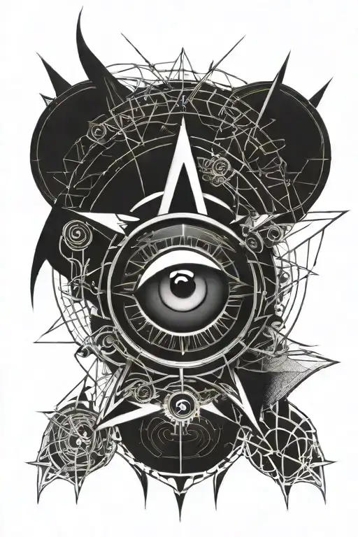 Demon Eye In The Compass