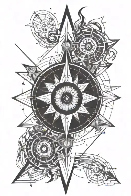 Demon Eye In The Compass