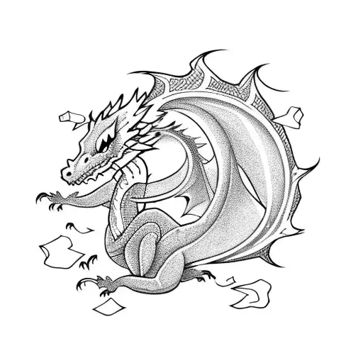 Baby Dragon Who Blow Fire