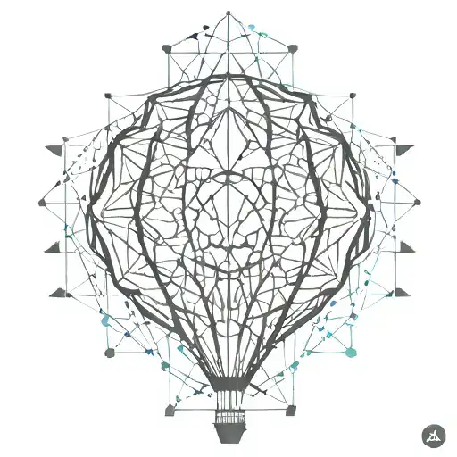 Abstract Hotair Balloon