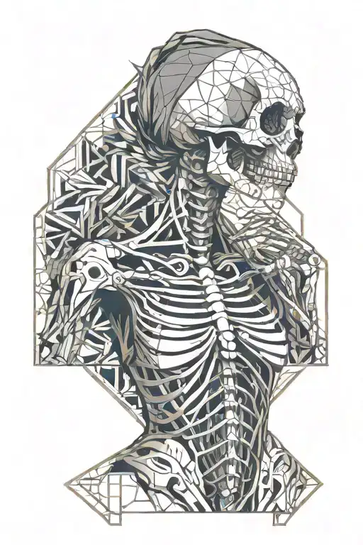 Skeleton Woman Posing