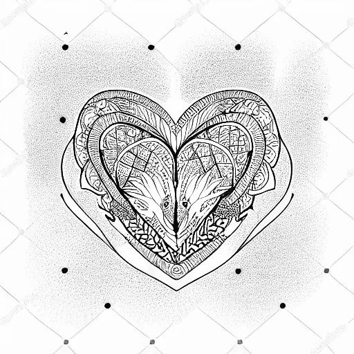 Dove With Bear And Heart