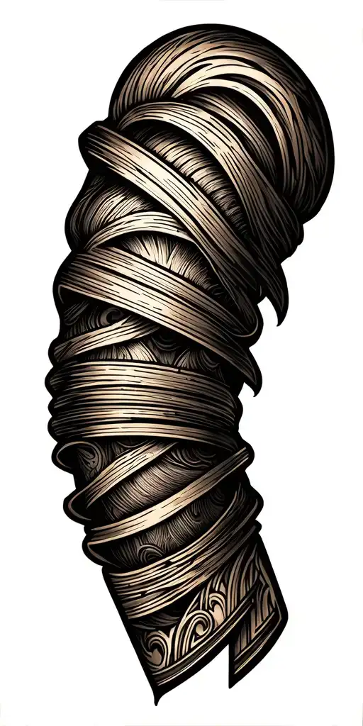 Roman Tattoo Wrap Around Forearm