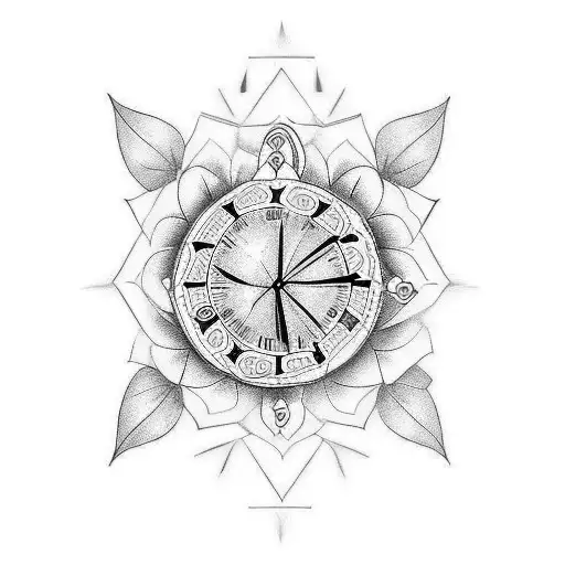 Wakana Akash Name Tattoos With Clock
