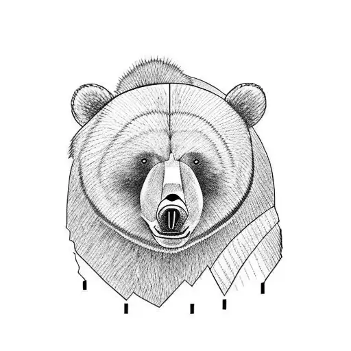 California State Outline With A Bear