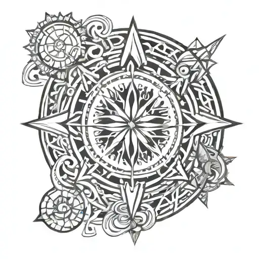 Filipino Sun And Stars And Polynesian