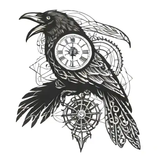 Crow Clock Gears