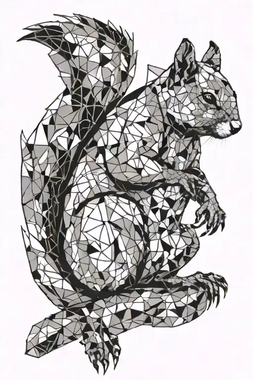 Cyberpunk Squirrel Wearing