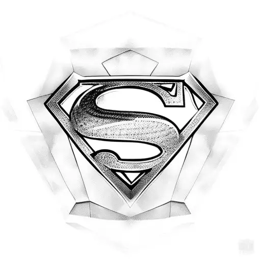 Superman Symbol With Crystals