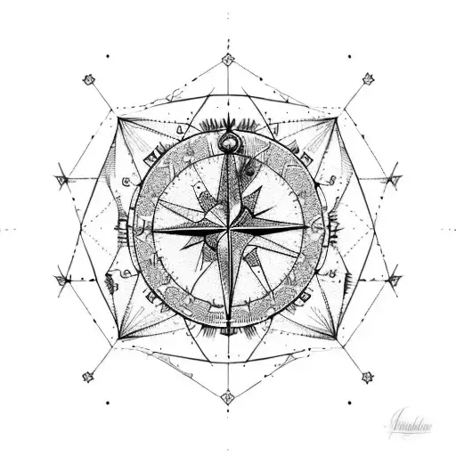 Constellation With Compass
